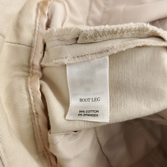 New WHBM Cream Boot Cut Jeggings 2R - Picture 5 of 8